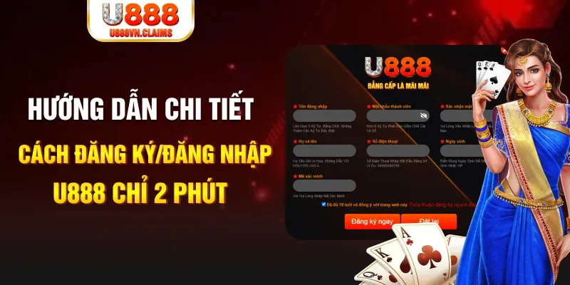 Hướng dẫn chi tiết cách đăng ký/đăng nhập U888 chỉ 2 phút